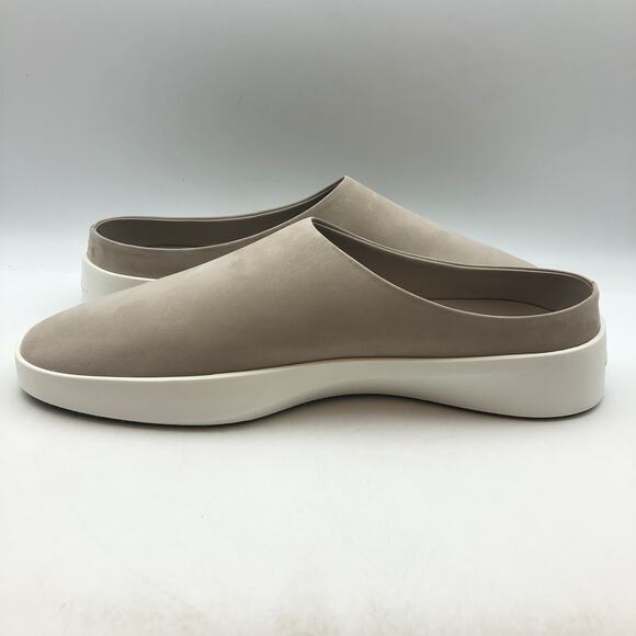 Wolf & Shepherd Cruise Mule Slip On Shoes MENS 11 WOMENS 12.5 Gray Leather NIB